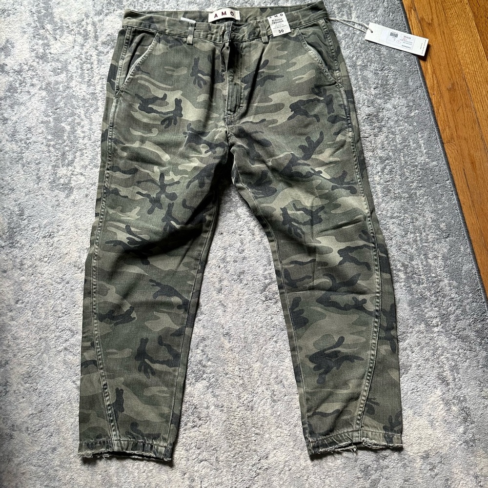 AMO slouch trouser camo NWT